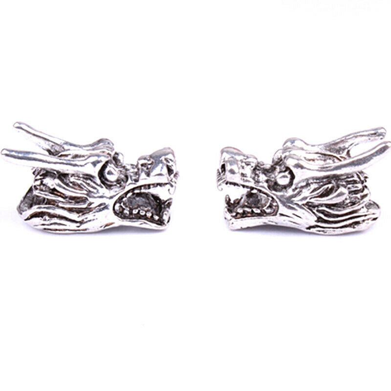 5pcs/set Dreadlocks Braid Tube Rings Dragon Head Loose Beads Hair Ring Jewelr_WF