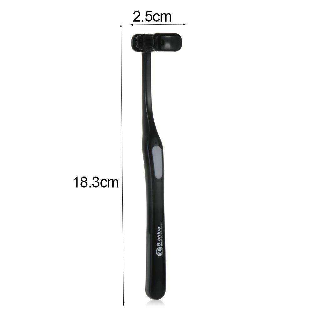 Angle Wrapped All-round Household Cleaning Six-sided Toothbrush Care Soft Hair