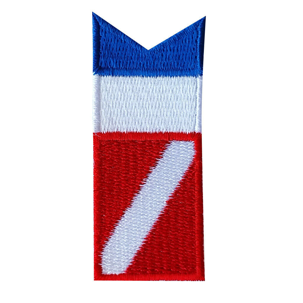 3Pcs Scuba Diving Dive Diver Down Flag Sew On Embroidery Patch Alpha Flag