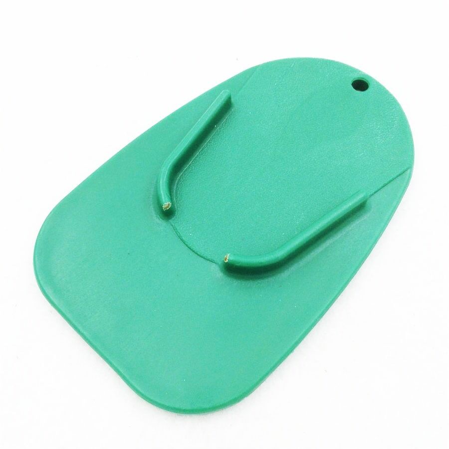Green kickstand plate pad Universal fit for Universal motorcycle 5"x3.2"