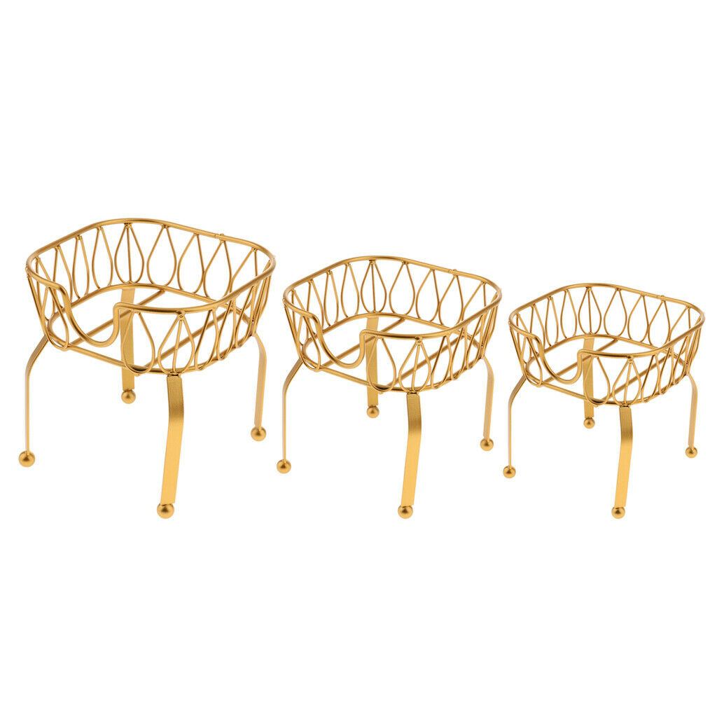 4L 5L 8L Drink Stand Basket Beer Holder Glass Jar Stand Ice Glass Golden S