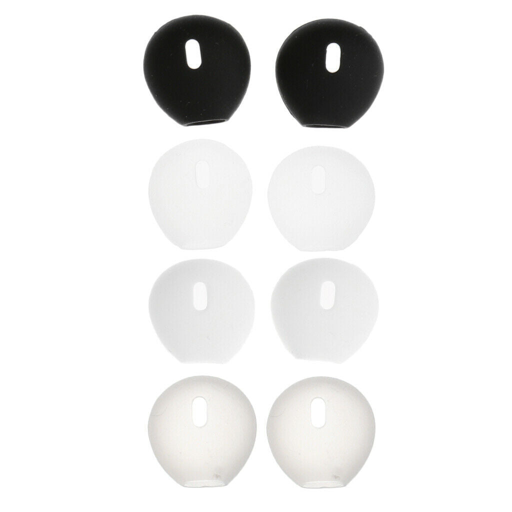 4Pairs Earphone Silicone Cover Rubber Soft Ear Tips Earbuds Caps for Airpods