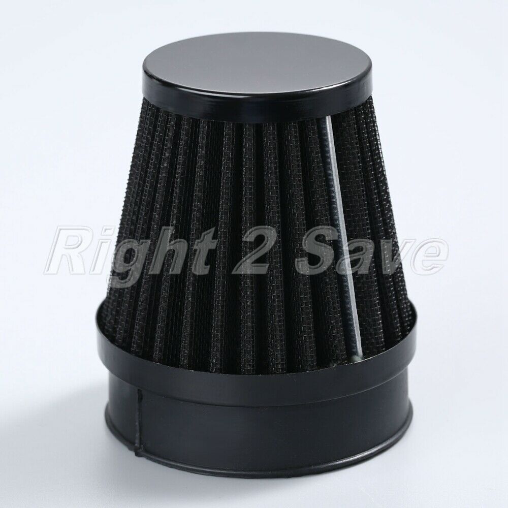 Motorcycle 60mm Air Intake Filter Cleaner for ATV Minibike Scooter Metal Rubber