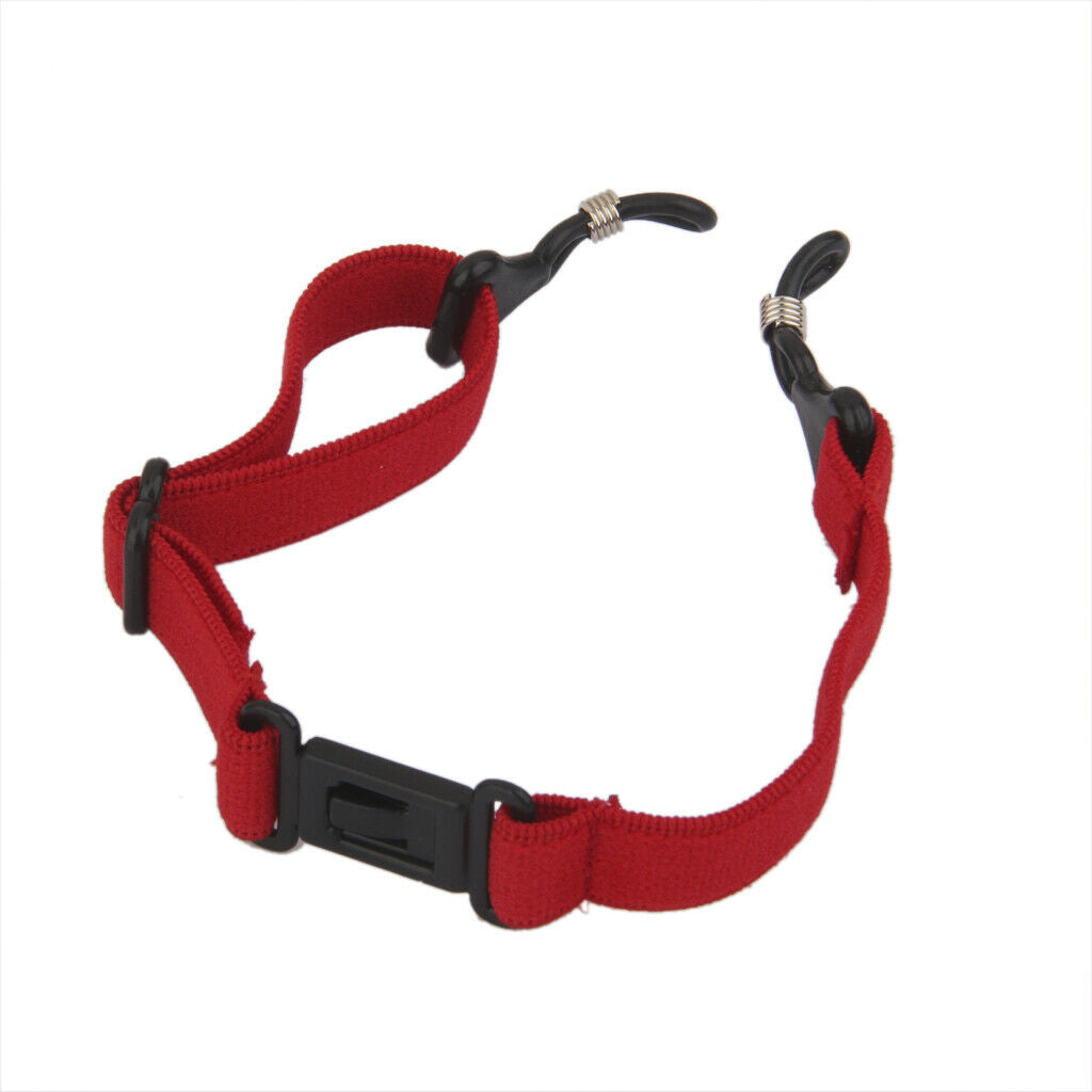 Elastic Nylon Sport Glasses Eyewear Sunglasses Cord Anti Slip Holder Red
