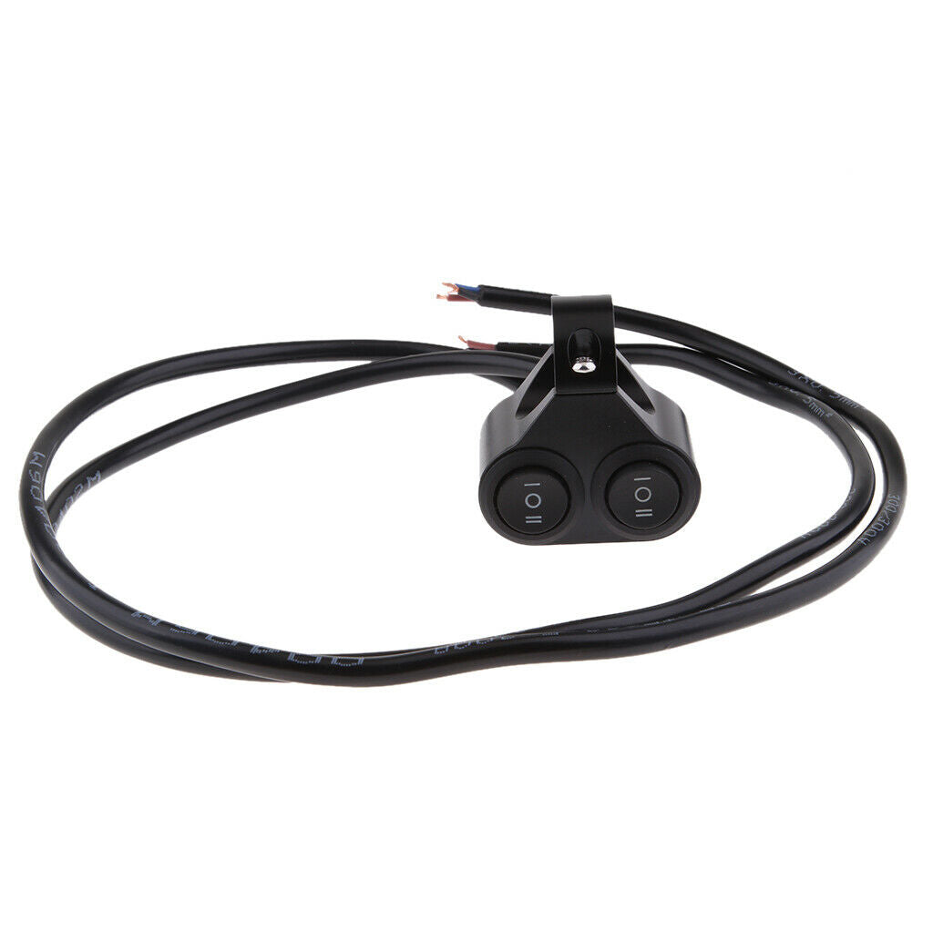 Aluminum Alloy 22mm Motorcycle Handlebar Headlight Dual Switch On/Off/On
