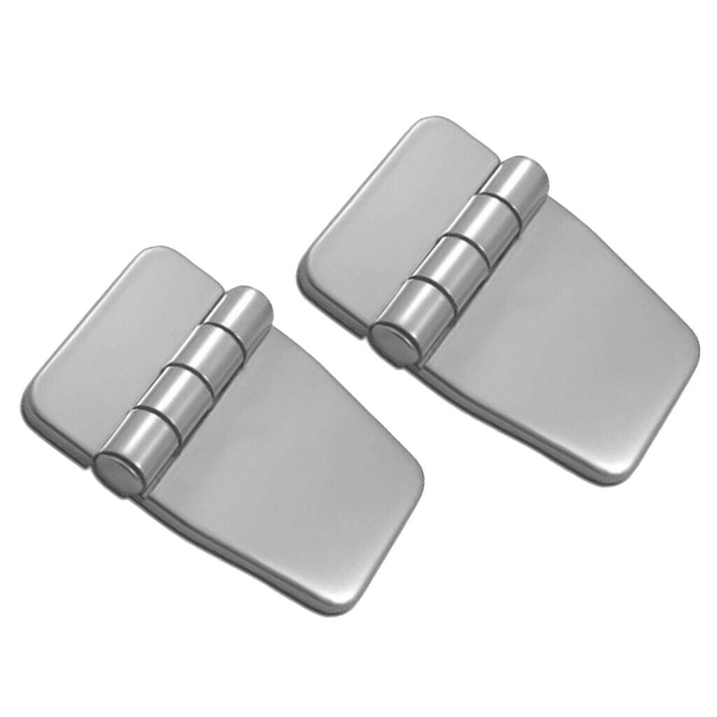 2pcs 304 Marine Grade Stainless Steel Boat Cabin Hatch Door Hinge with Cover