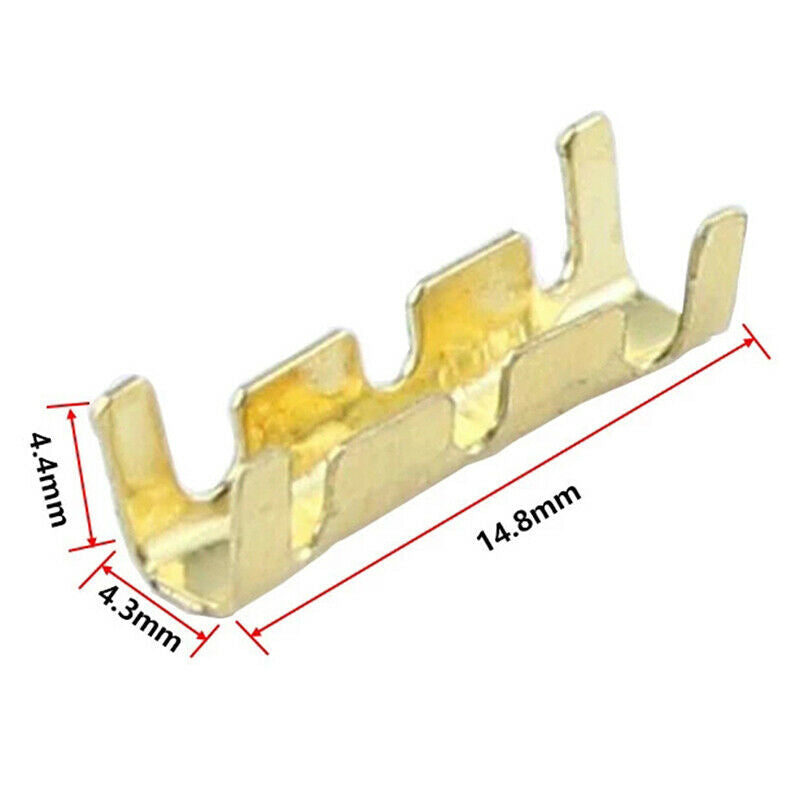 100PCs 453 U-shaped Cold Terminal Tab Cold Inserts Connectors Small Teeth Fa DF