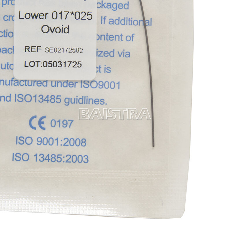 100X Dental Orthodontic TMA Beta Ti-Mo Alloy Rectangular Wires 017*025 Lower