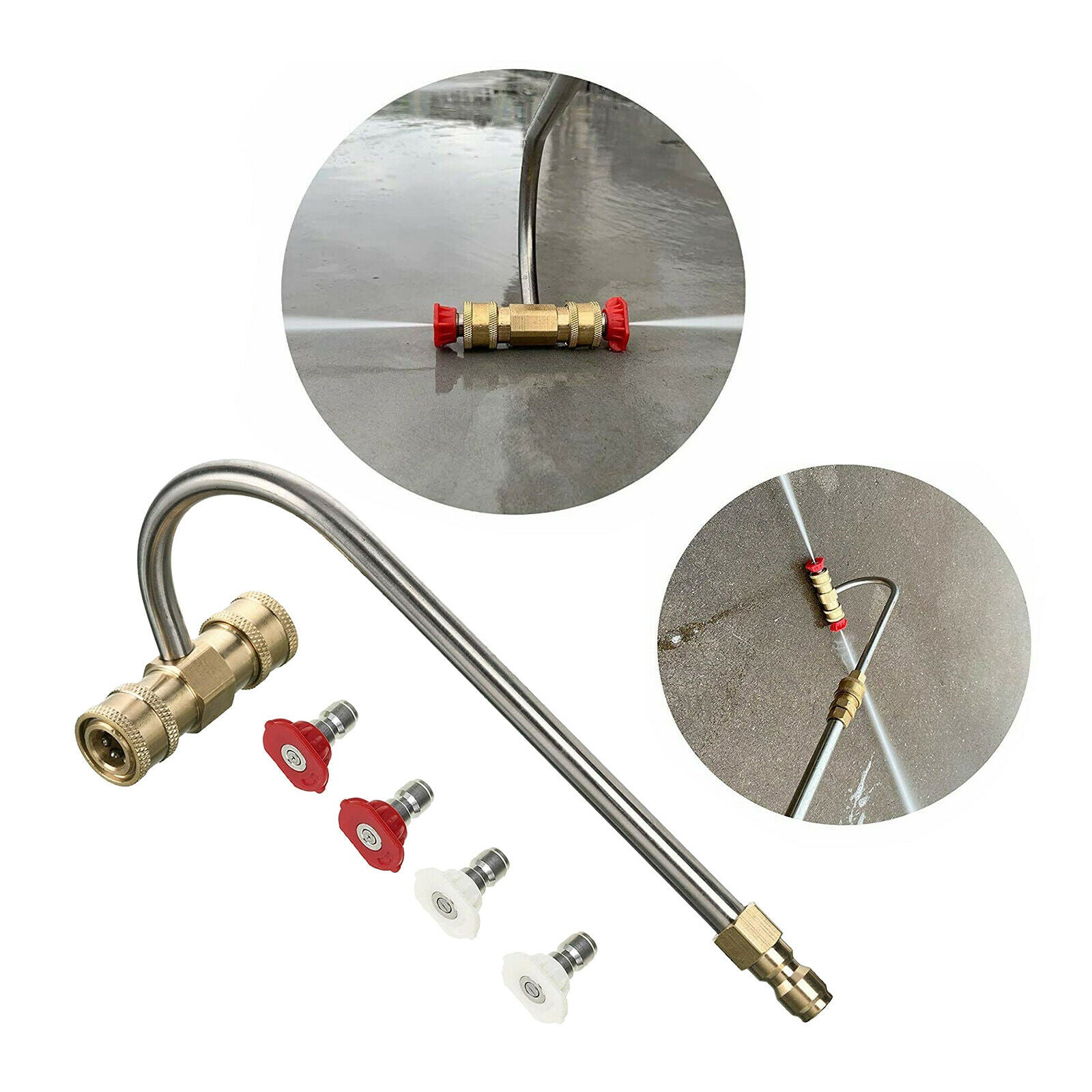 Daily Curved Pressure Washer Gutter Cleaning Attachment for Garden 4000 PSI