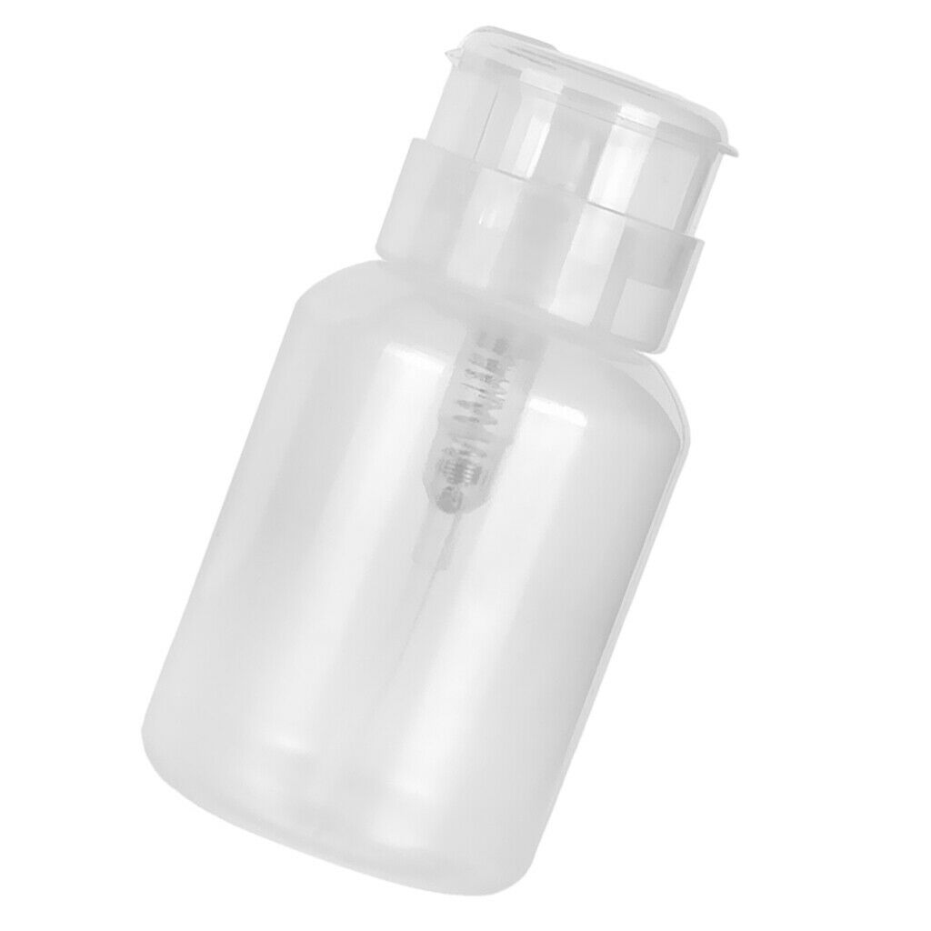 200ml  Durable Plastic Nail Polish Remover Liquid Empty Press Pump Dispenser