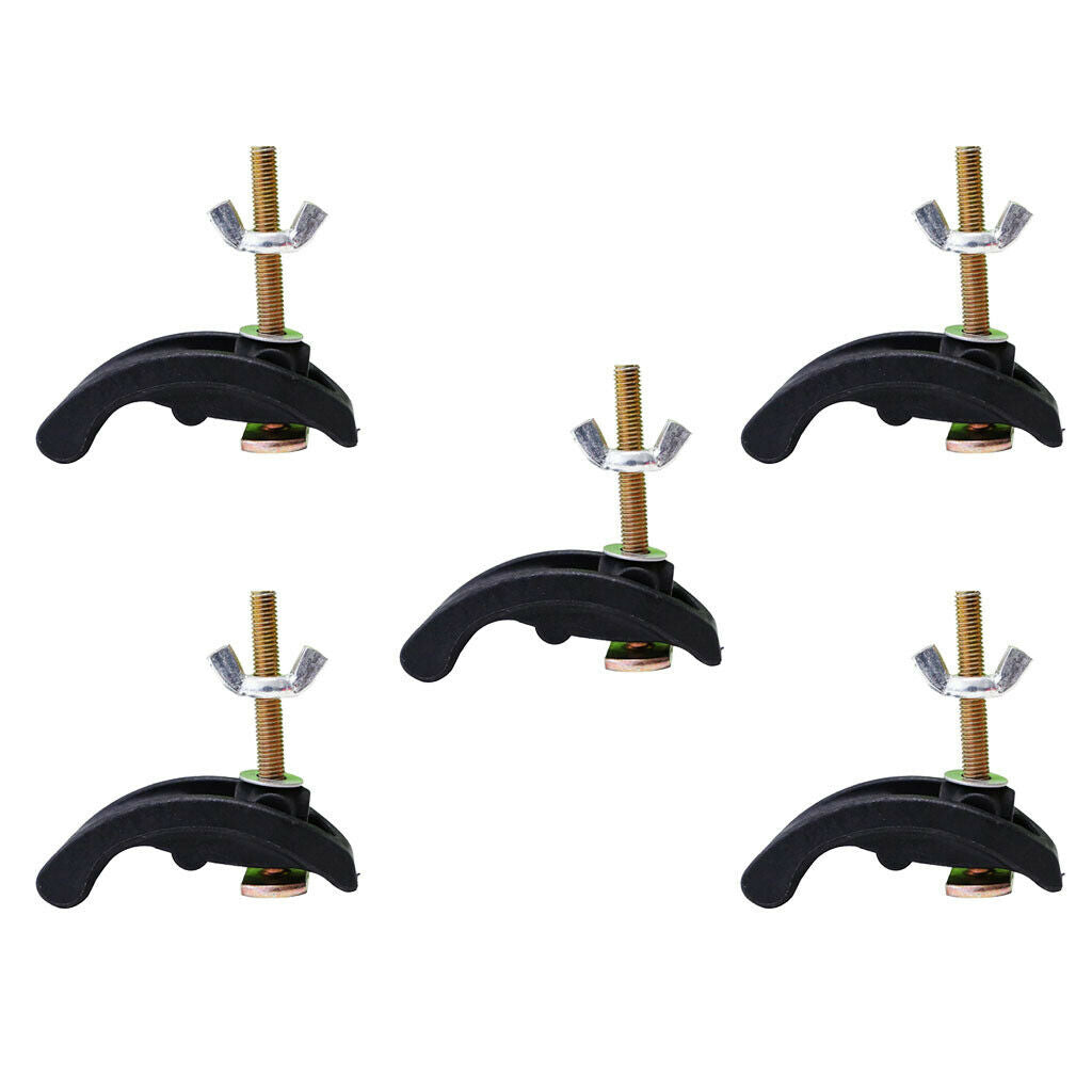 5Pcs CNC Milling Arcuate Press Plate Clamp T-track Platen Router Black 8cm