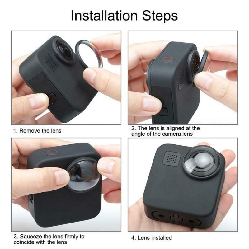 2x Acrylic Camera Lens Cap Dustproof Protective Cover Anti-scratch for GoProMax
