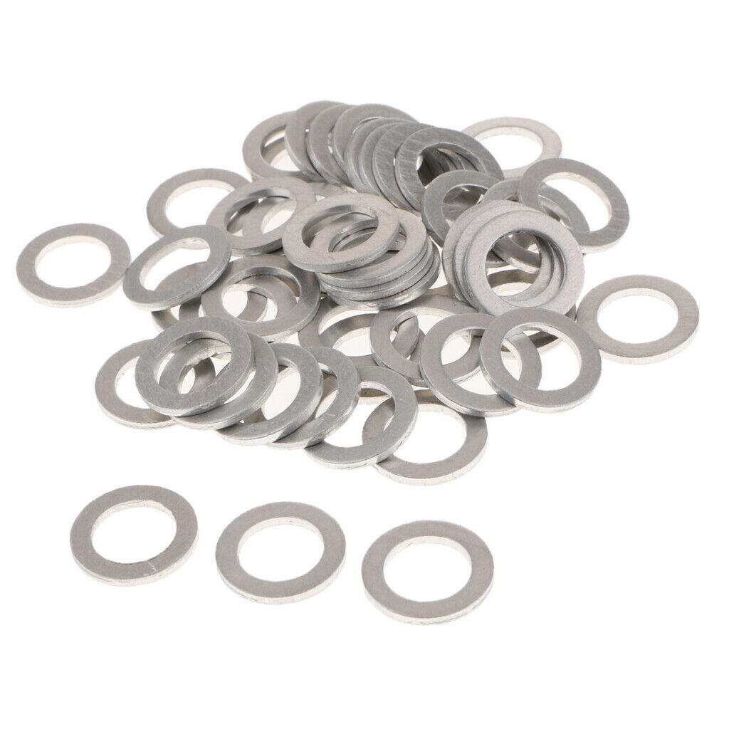 50 Pieces Engine Oil Drain Plug, Crush Washer Gasket 94109-14000 for