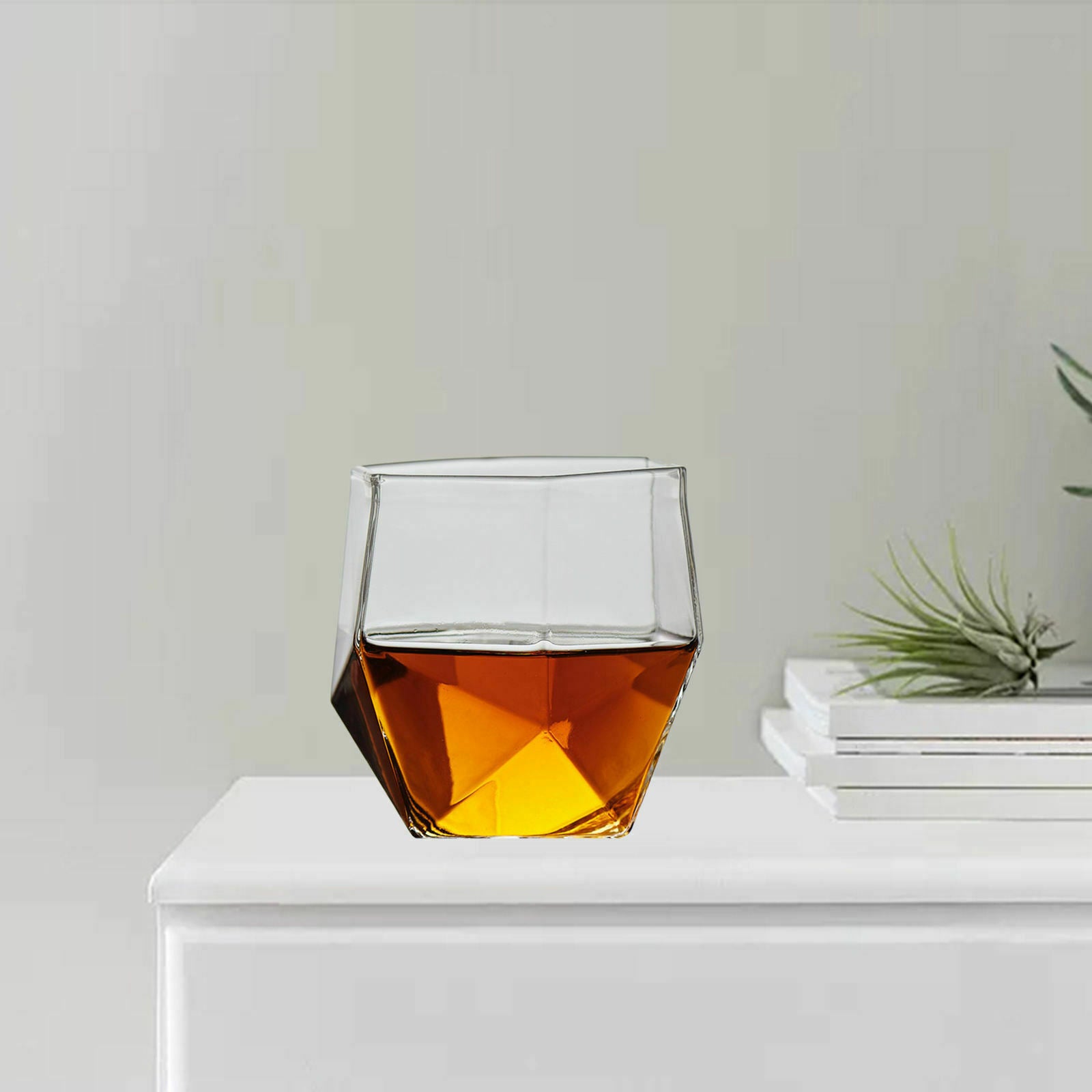 Unique Geometric Flip Cup Creative Triangle Flip Cup Wine Glass for Kitchen