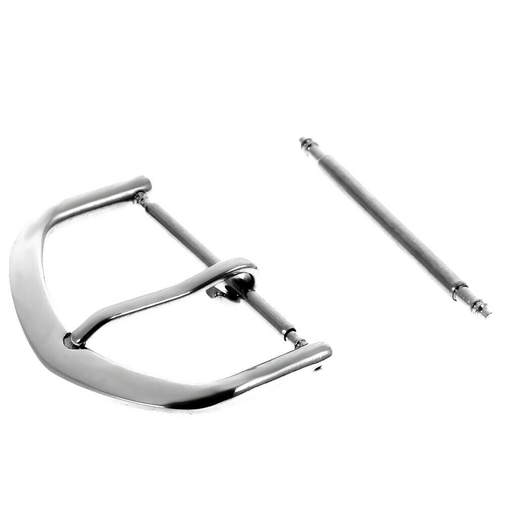 3 Pieces/ Lot Watch Band Parts Pin Buckle Stainless Steel Replacement Clasp