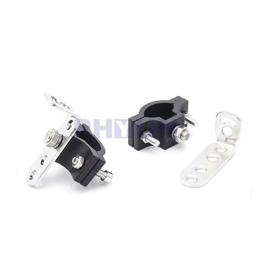 2PCS Stainless Steel Lamp Clamp Holder For Motorcycle Headlight Car Work Light