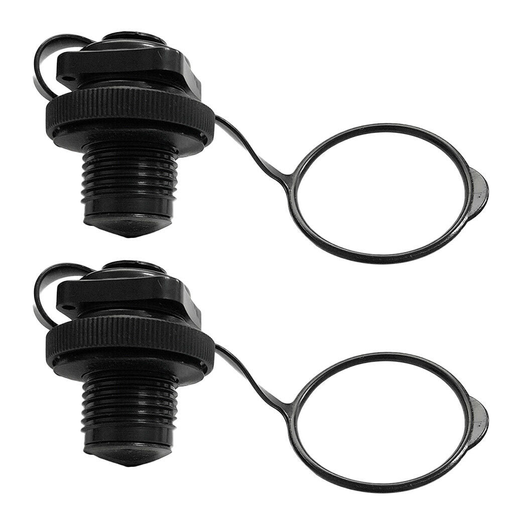 1 Pair Air Valve Caps Screw For Inflatable Boat Fishing Boats Raft Airbed