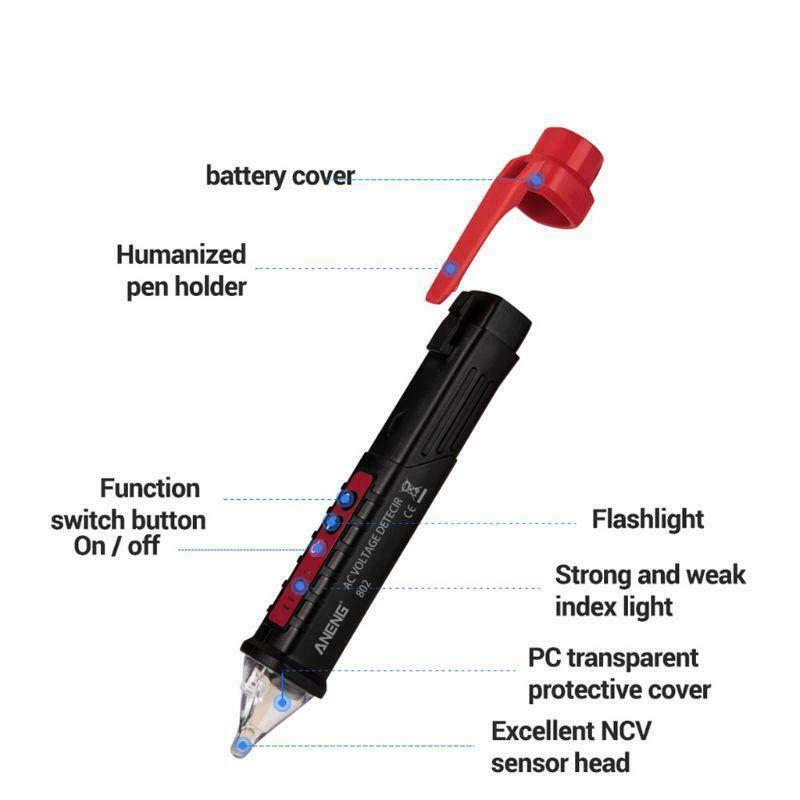 AC 12~1000V Non-contact Induction Test Pencil Electrical Tester Voltage Detector
