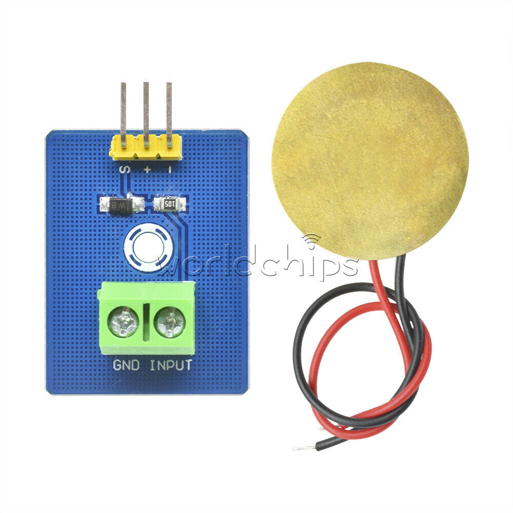 3.3V/5V Ceramic Vibration Sensor Analog Ceramic Piezo Module for Arduino UNO R3