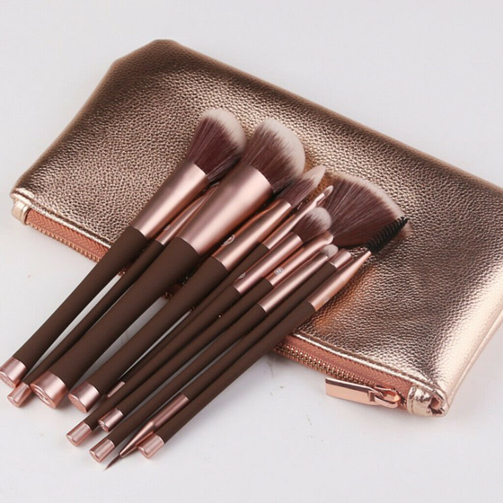 10pcs Synthetic Makeup Concealer Powder Liquid Brush Eyeshadow Applicator
