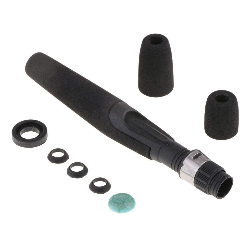 Black Foam EVA  Fishing Rod Handle Kit Long Rod Building Split Grips