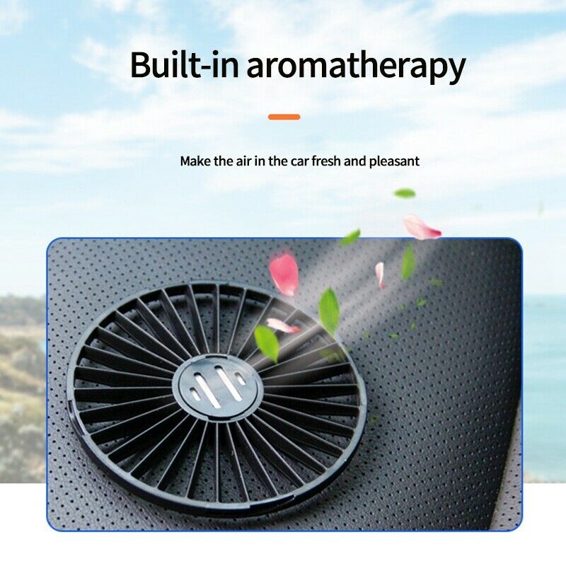 2X(Suction Cup Single Head 5 Inch Car Fan,Air Freshener Outlet Cooling Fan X8O4)