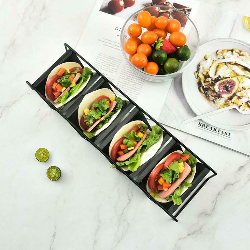 Food Grade Stainless Steel Taco Racks Serve Tacos With Ease Dishwasher Safe Gift
