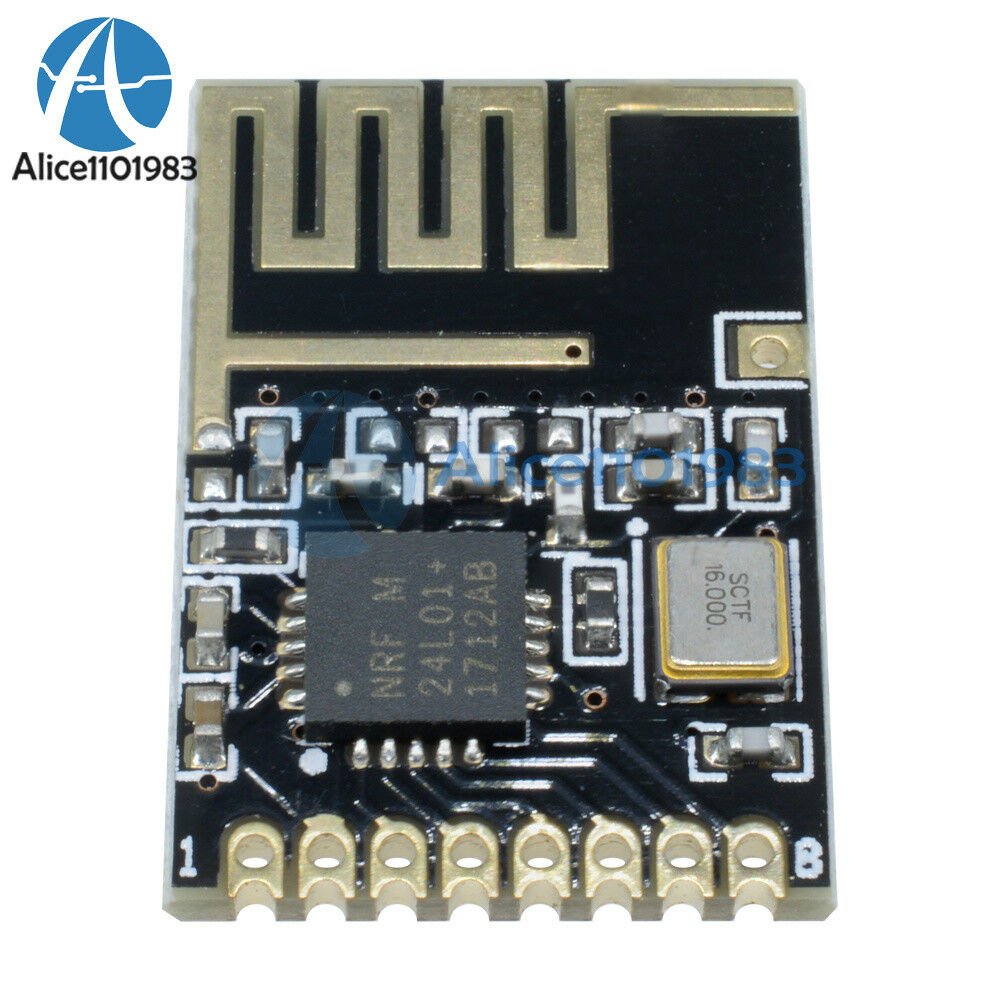 5PCS Mini NRF24L01+ SMD 1.27MM wireless transceiver module Small Size Arduino