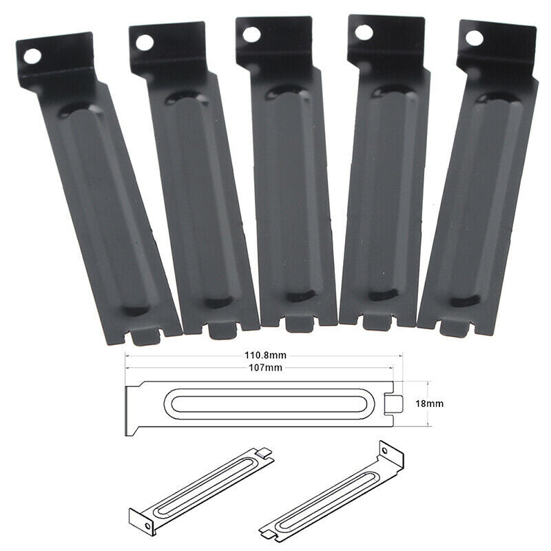 5Pcs PCI Slot Cover Bracket +Screws For PCI Expansion Dust Filter Blanking  Lt