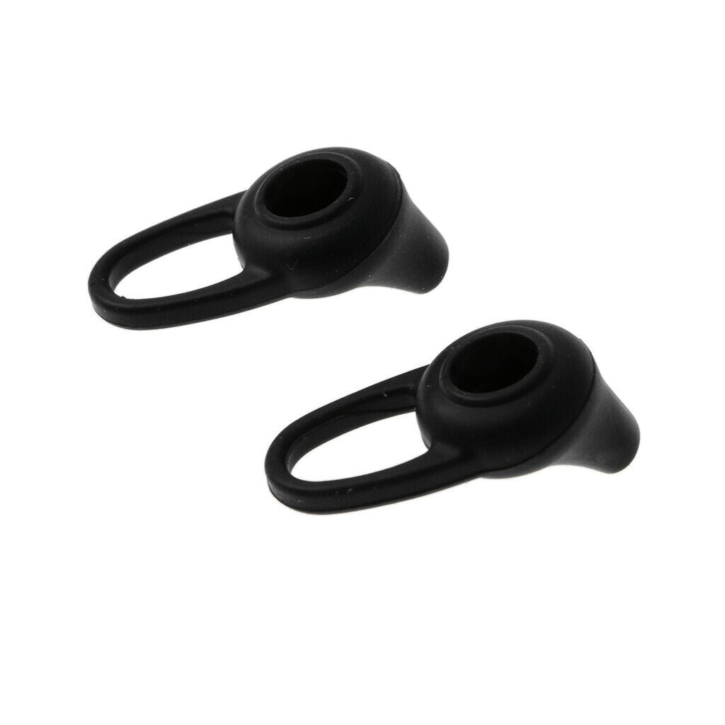 1 Pair Headset Caps Earphone Earbuds Tips Perfect for Running, Jogging Black