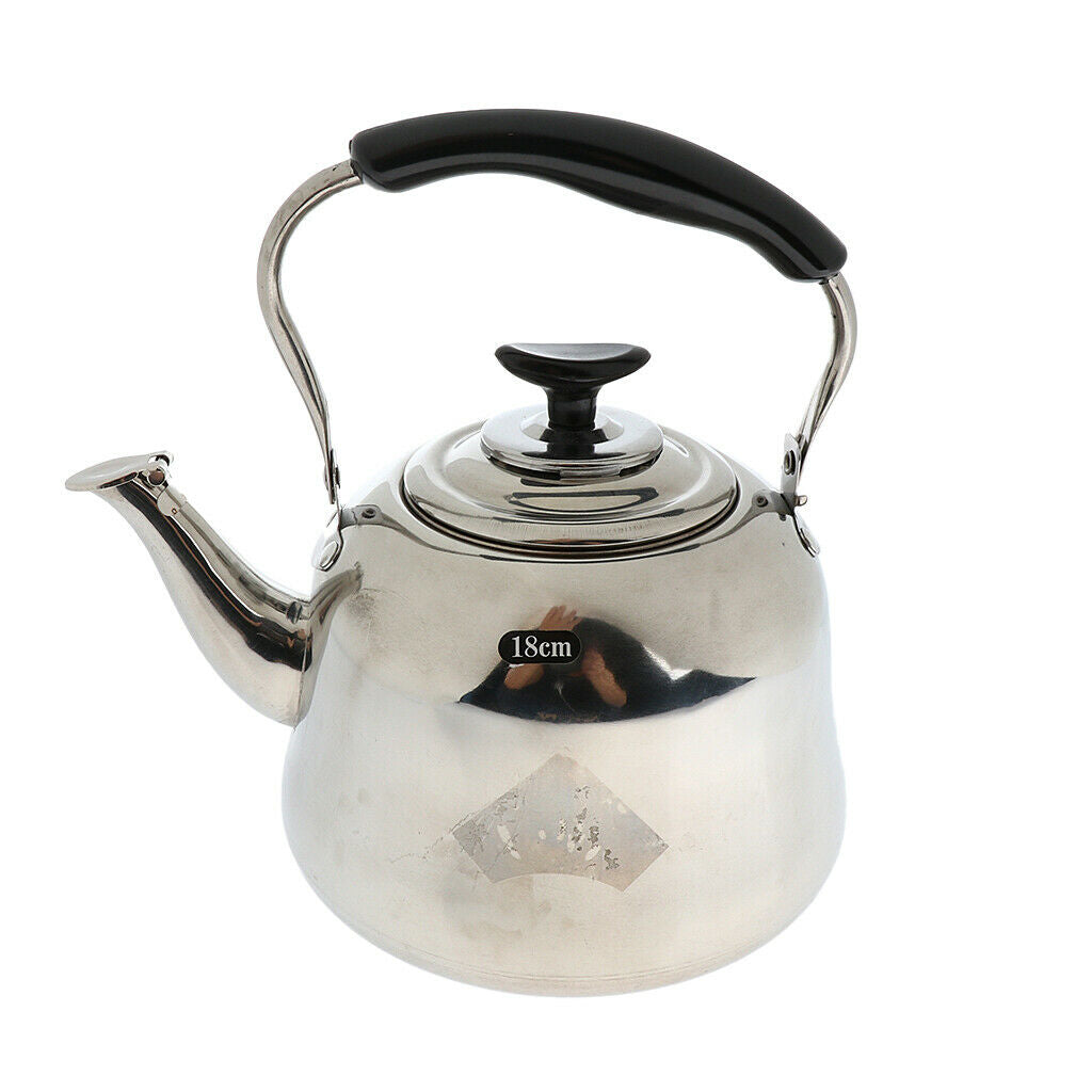 Stainless Steel 2L Whistling Tea Kettle Outdoor Camping Fishing Hiking
