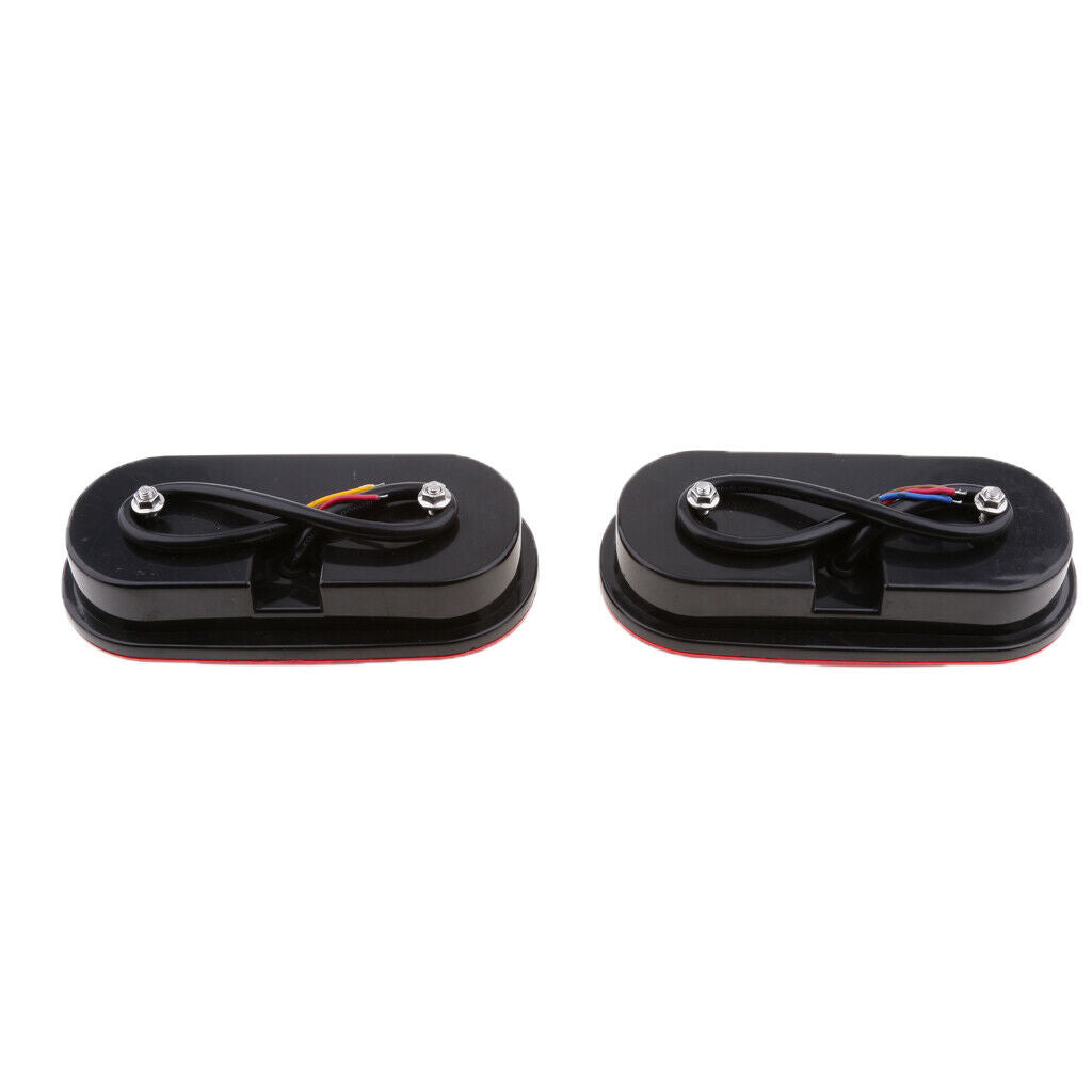 2pcs Truck Trailer Waterproof Tail Light Integrated Lamp Brake/Turn/Stop