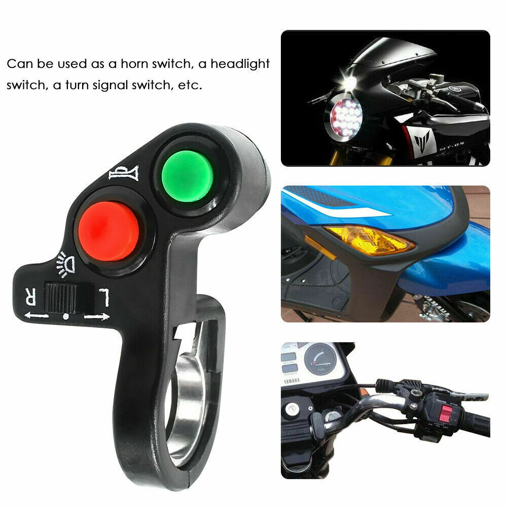 Switch Blinker Headlight Horn Turn Signal for 7/8'' Motorcycle Street Bike ATV