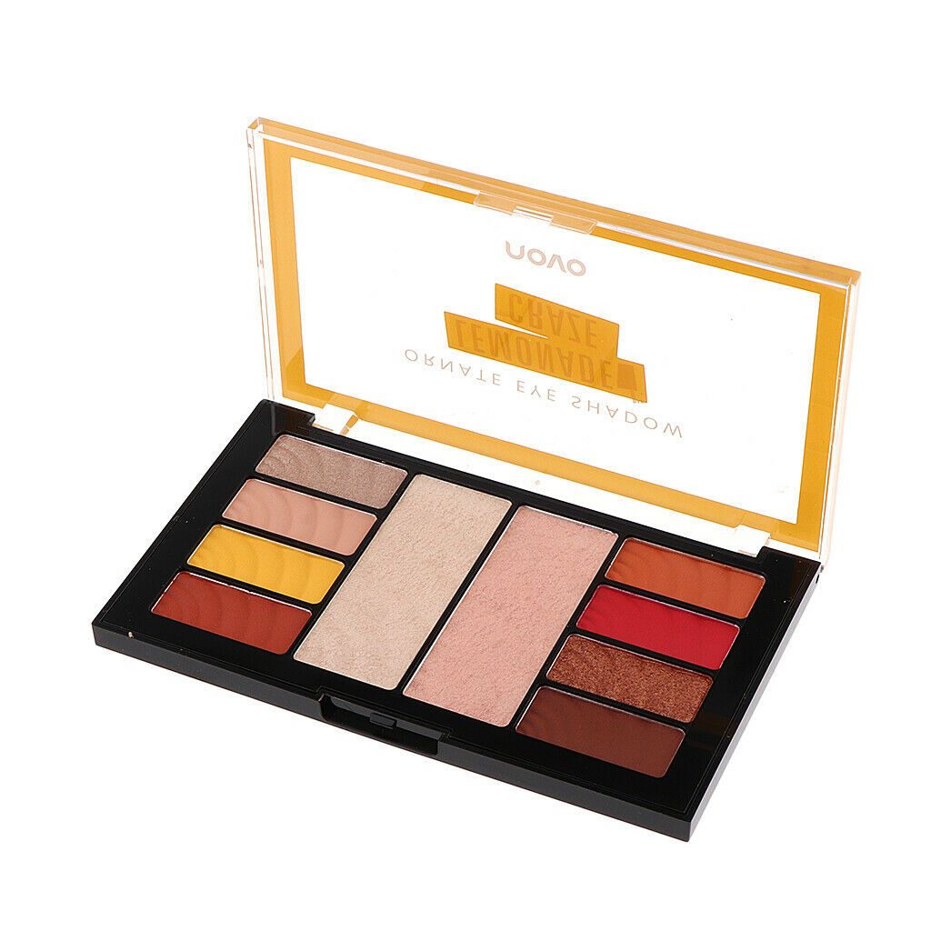 10 Colors Beauty Eyshadow Makeup Palette Matte Shimmer Pallet Lemon Theme