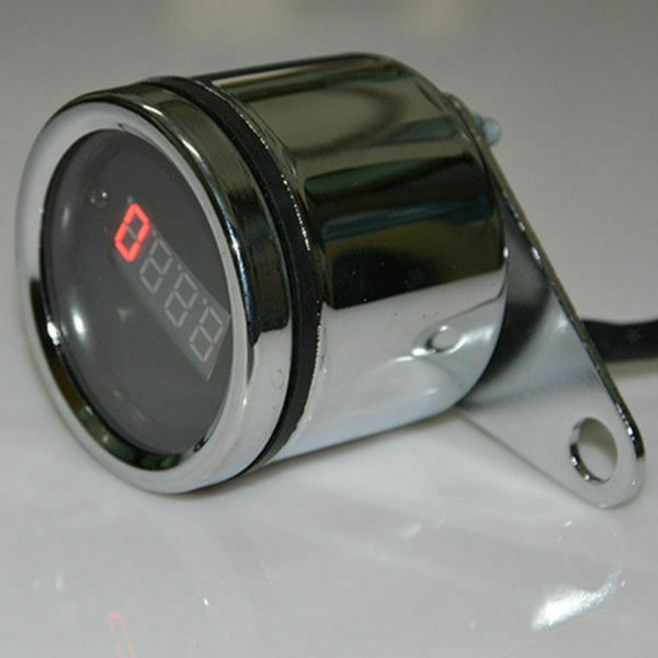 12V Universal LED Digital Tachometer Tacho Gauge for Motorcycle Motorbike