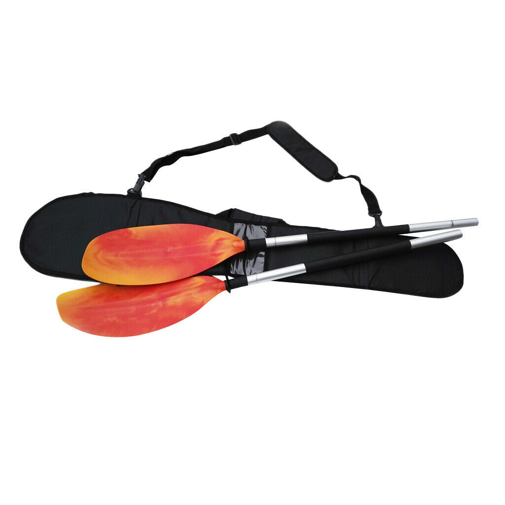 Deluxe Padded Split Kayak Paddle Bag with Carry Handle/Shoulder Strap Black