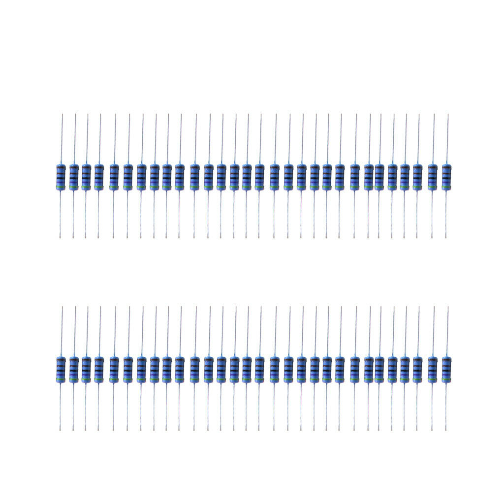 50pcs 1W Resistor Kit 4.7K Ohm Metal Film Resistors Assortment