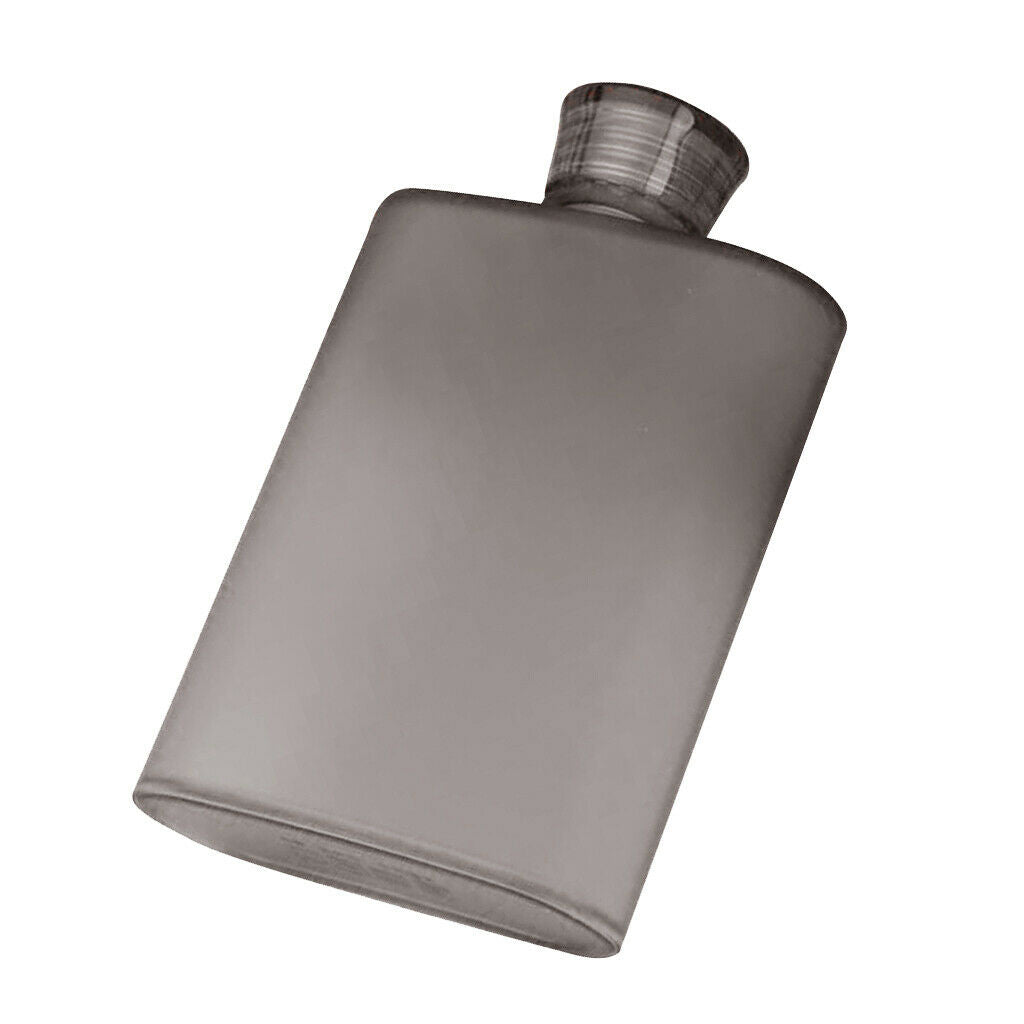 2pcs Plastic Hip Flask for Liquor  Alcohol Pocket Drinkware Blue & Grey