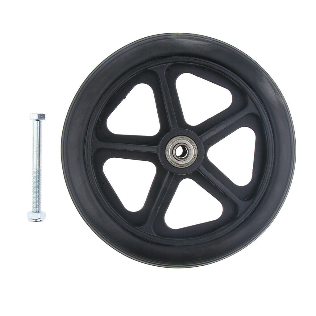 Lots 4 Wheels Caster Solid Tires for Wheelchair w/5/16 Inch Bearing Black