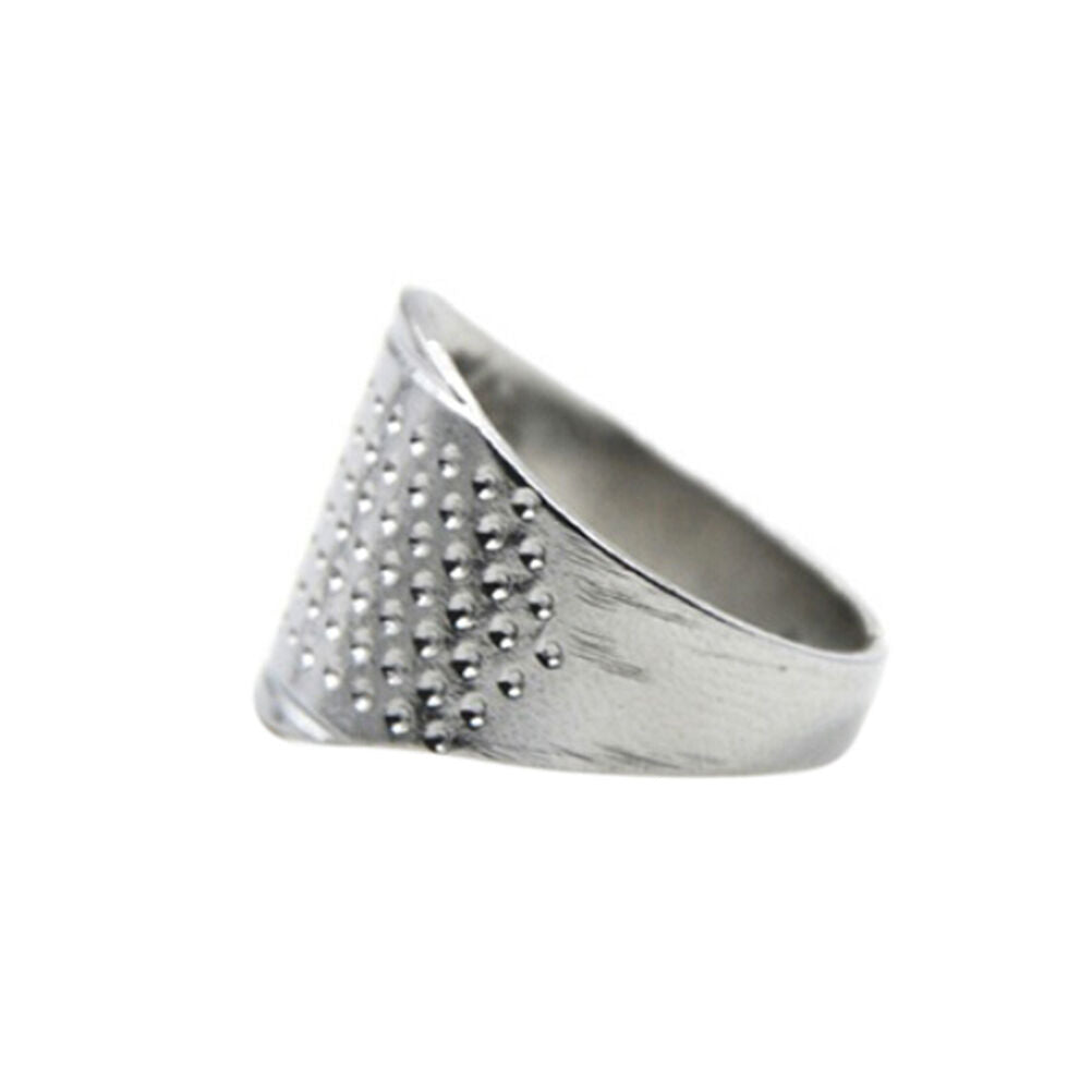 10X Thimble Sewing Quilting Metal Thimble Ring DIY Leather Finger Protector Qx