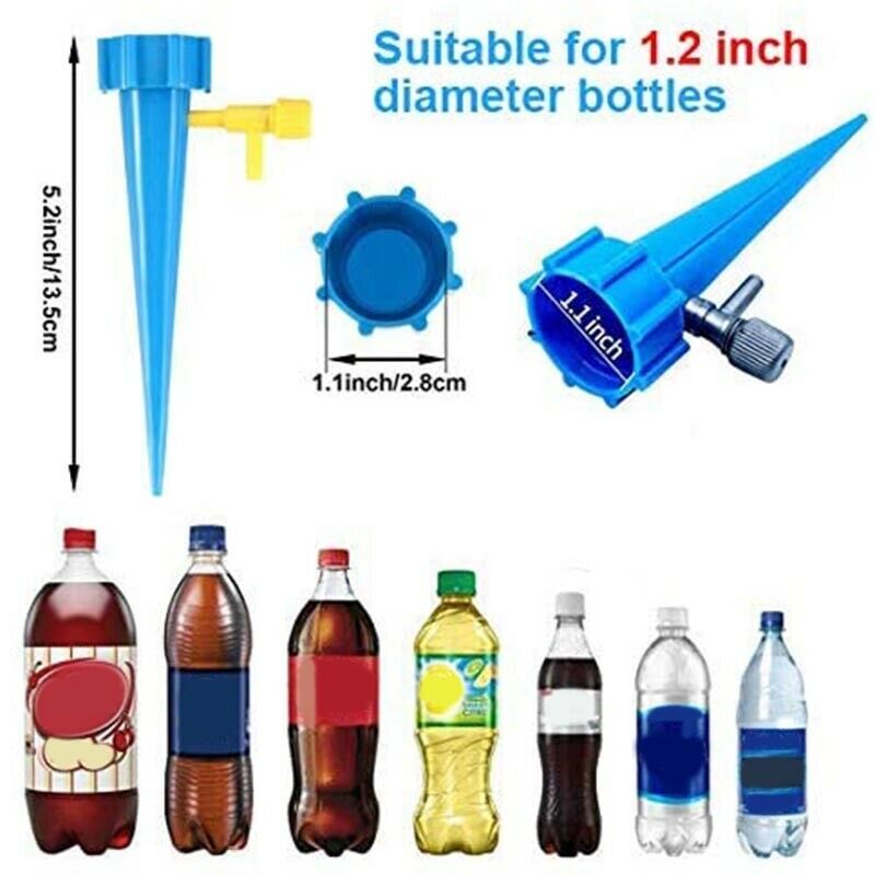 2X(12-Piece Plant Waterer Self-Wate Plant Automatic Wate Nail System S5D1)