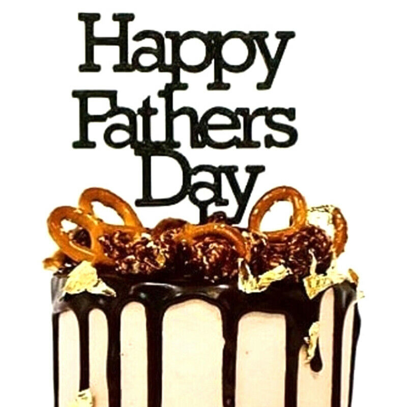 Happy Father's Day Cake Topper Daddy Birthday Cupcake Topper Party Cake t.l8
