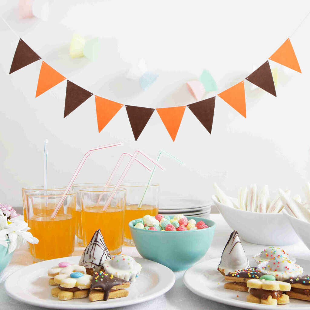 Simple Triangle Pennant Banner Bunting Wedding Birthday Party Hanging Decor