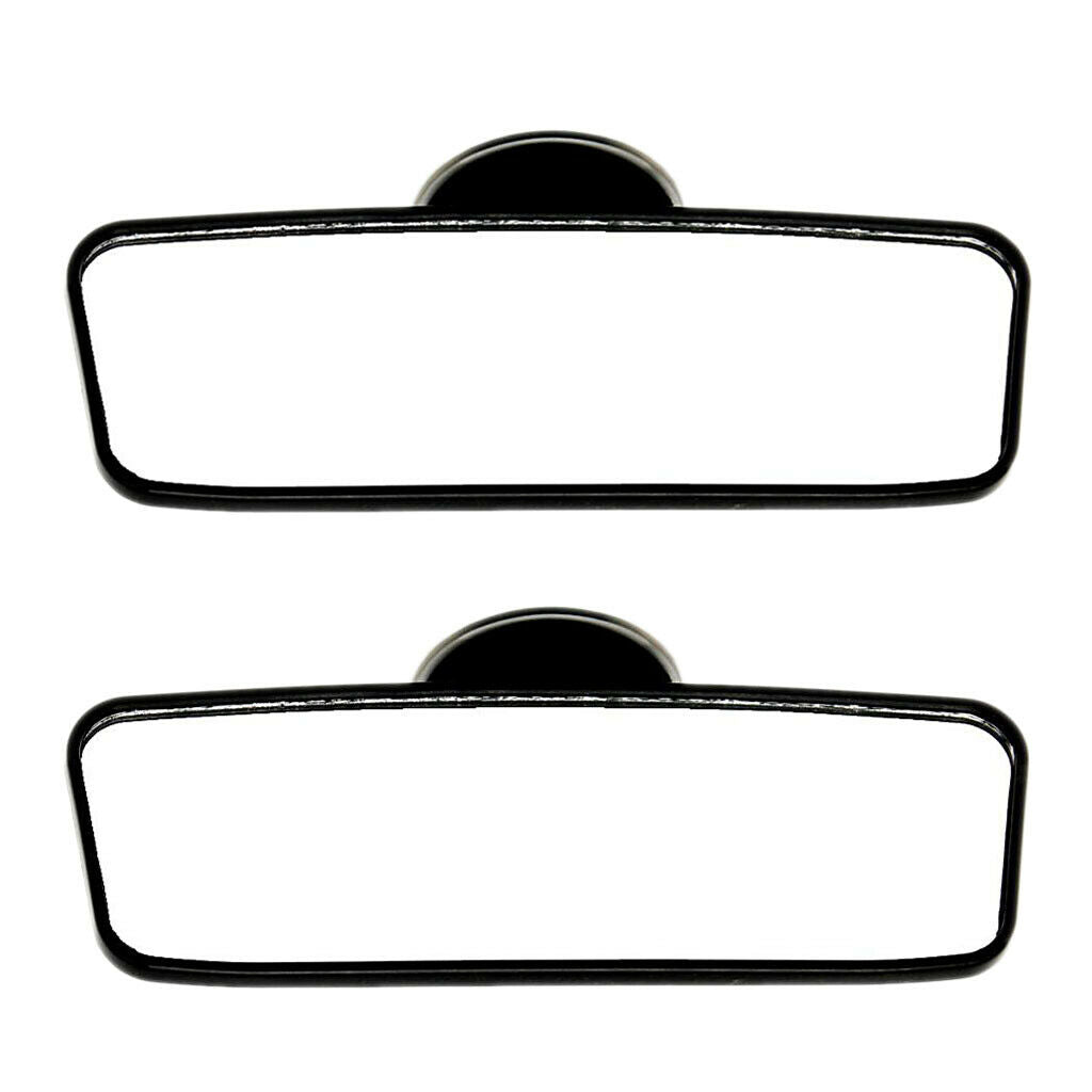 2x  Universal Car Truck Interior Rear View Mirror Suction Cup Mirror