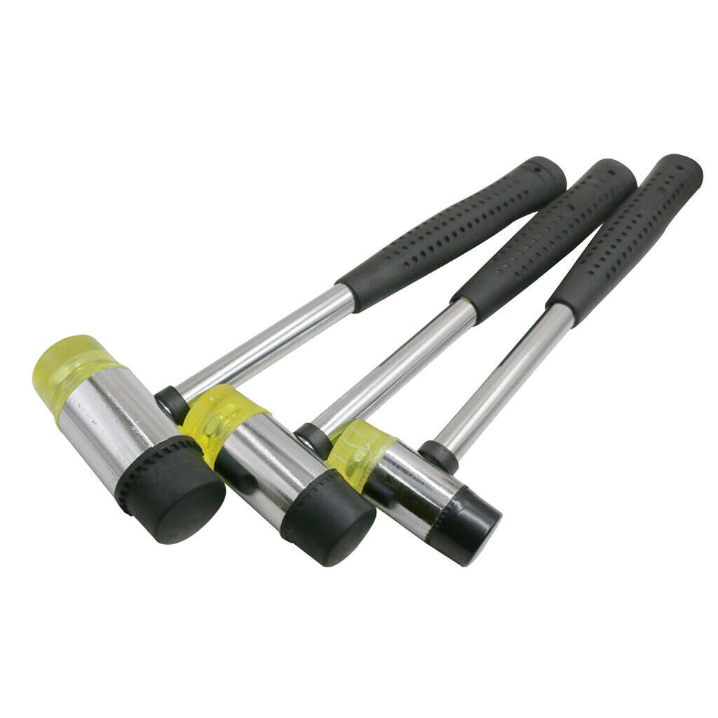 25mm Dual Head Plastic and Rubber Hammer Mallet for Jewelry, Leather Crafts,