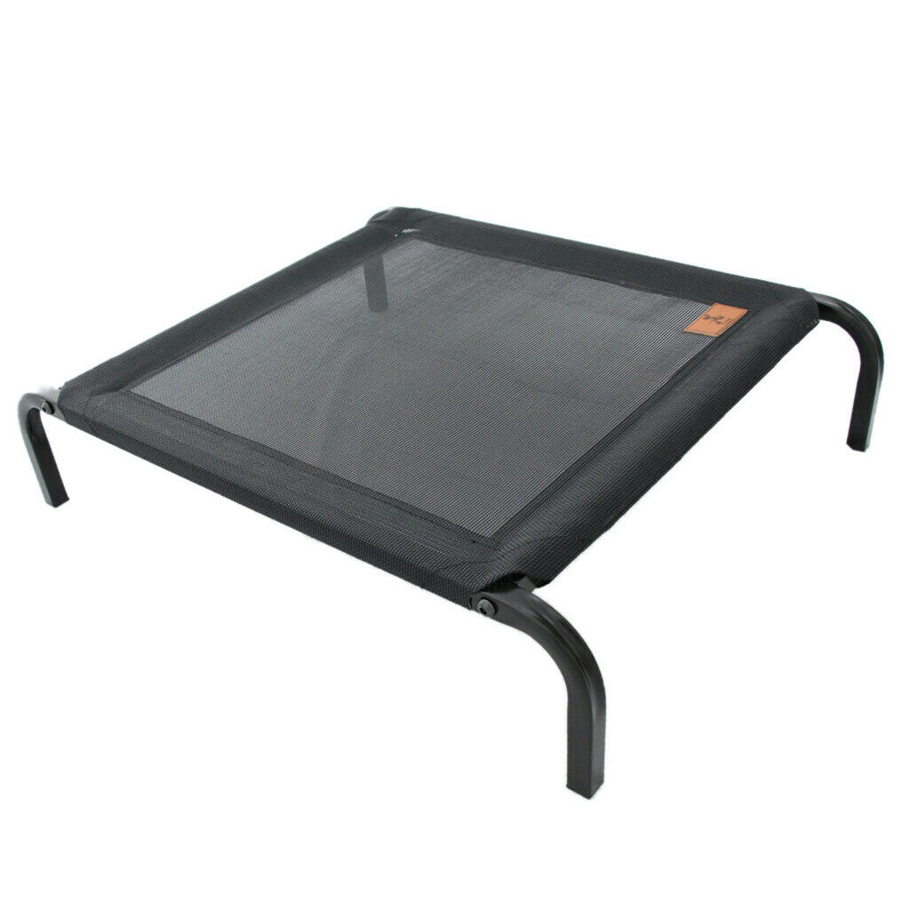 Raised Pet Waterproof Bed For Dogs Beach Camping Hammock In / Outdoor Crib Black