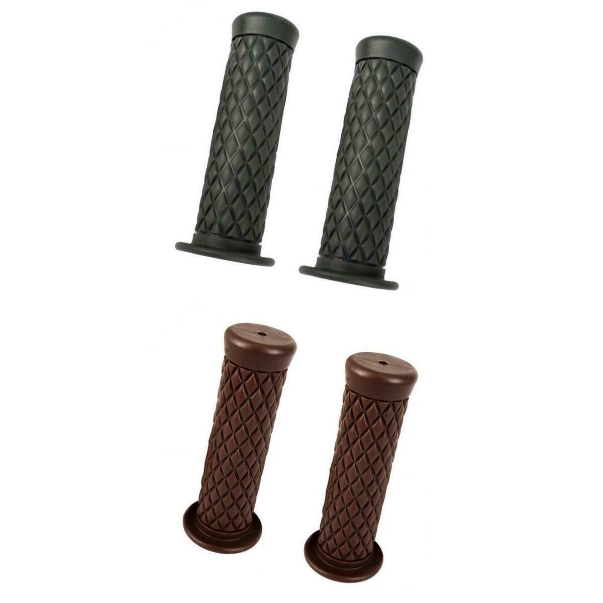 Motorcycle Handlebar Handle Motorcycle Accessory 2x Pair Brown Dark Gray
