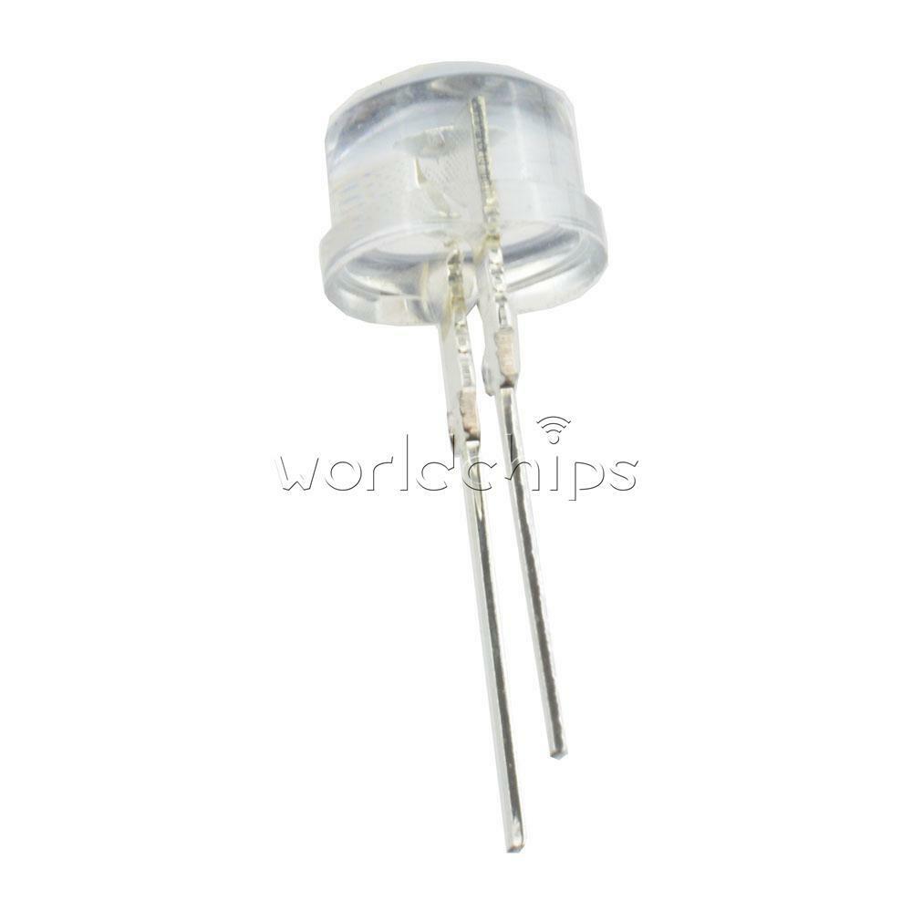 10PCS White 8MM 0.5W Straw hat LED High-Power Emitting Diode Light New