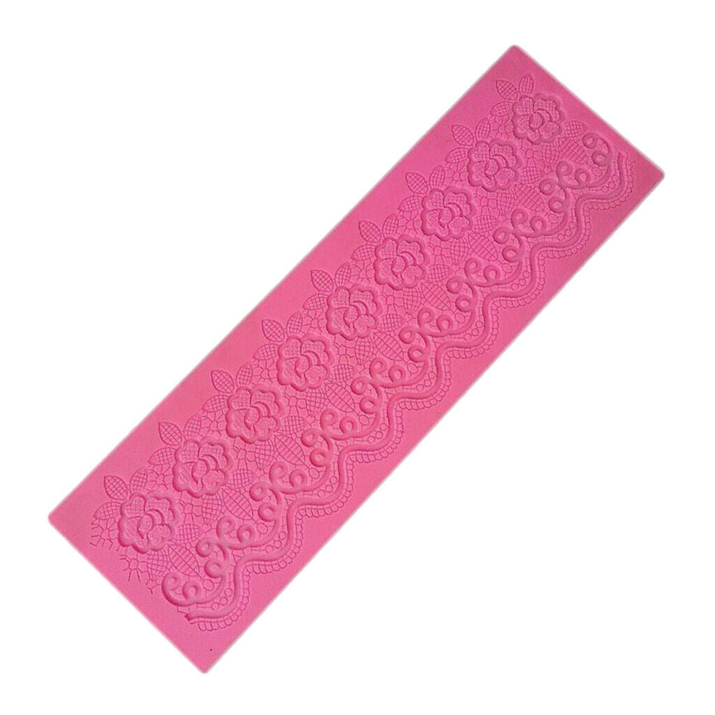 Silicone Flower Lace Impression Mold Cake Decor Bake Emboss Pad Mold