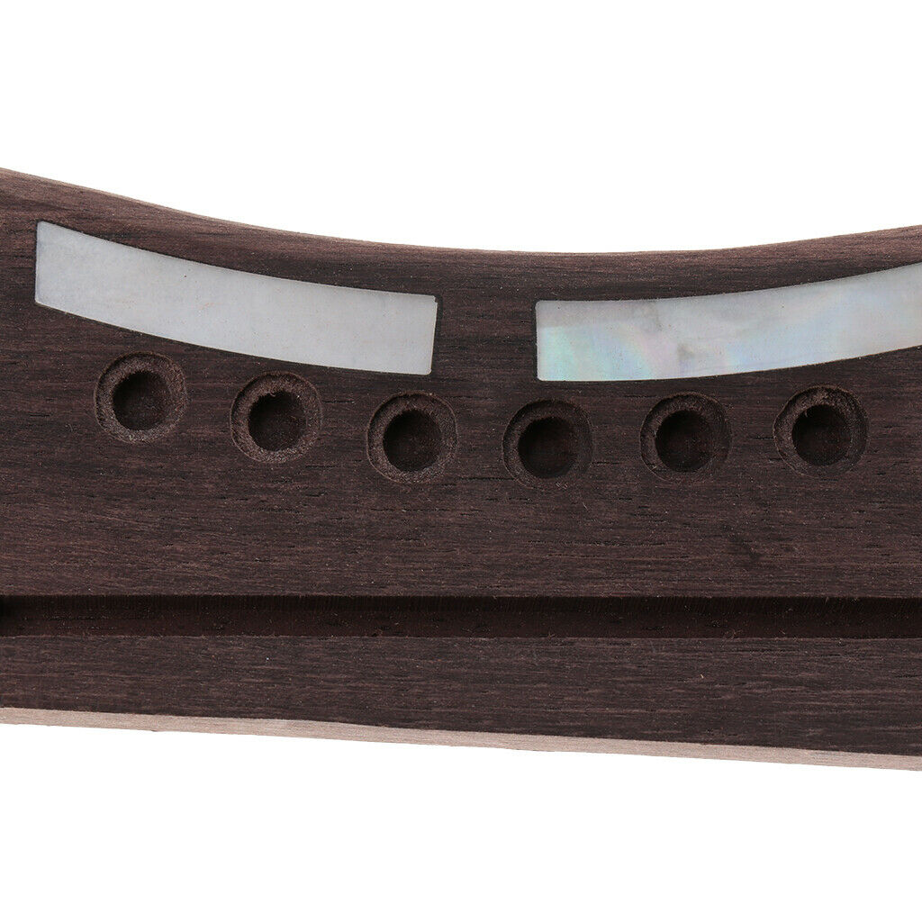 Rosewood Bridge Saddle Rosewood Durable DIY Guitar Replacement Accessories